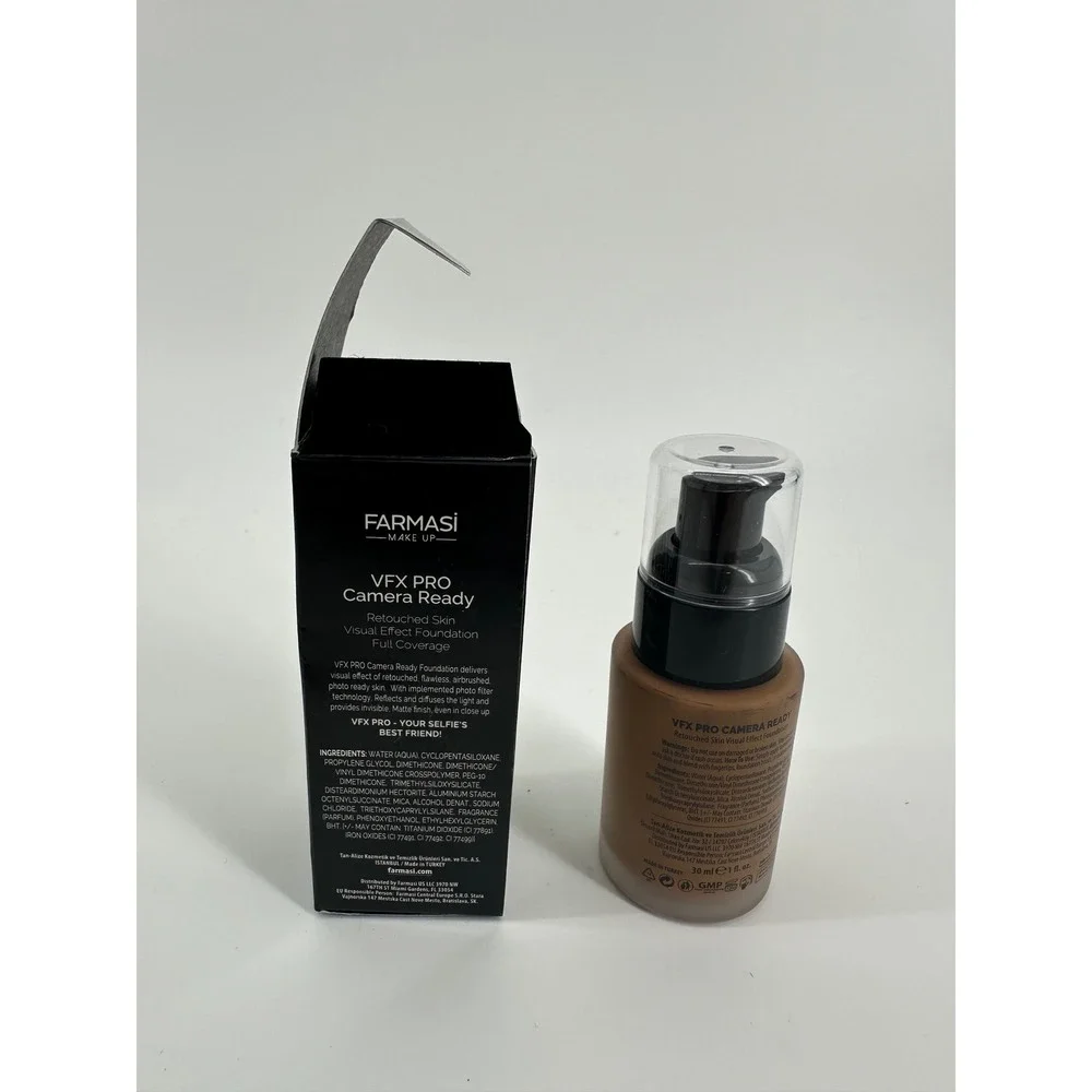 Farmasi VFX Pro Camera Ready Foundation Full Coverage Matte Latte 09 1oz New Box